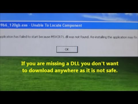 how to install msvcr71 dll
